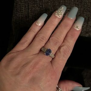 Premium Tanzanite and Diamond ring
